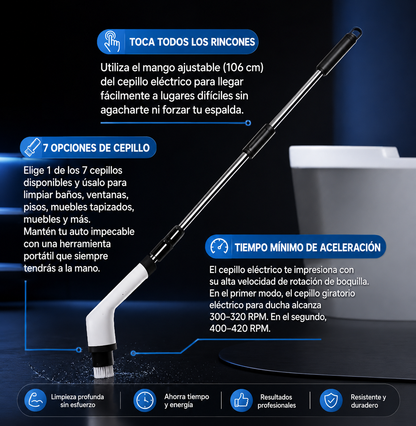 UltraScrub Pro: Cepillo Eléctrico Multiusos