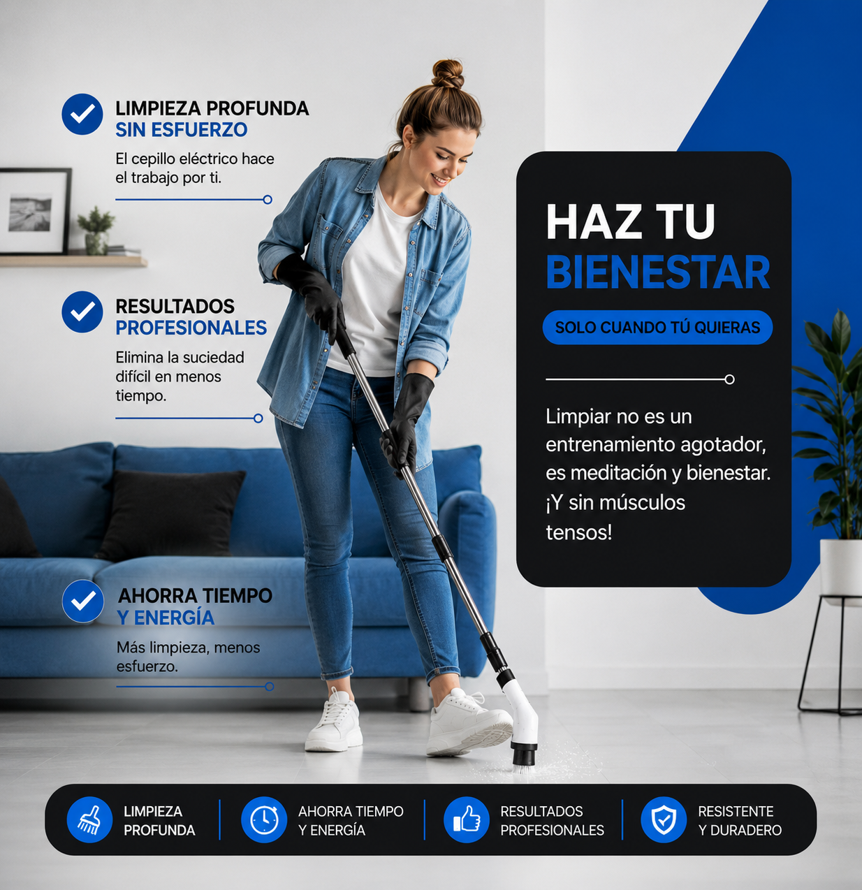 UltraScrub Pro: Cepillo Eléctrico Multiusos