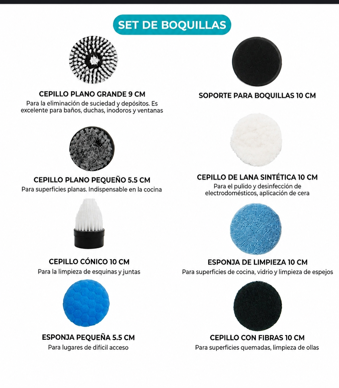 UltraScrub Pro: Cepillo Eléctrico Multiusos